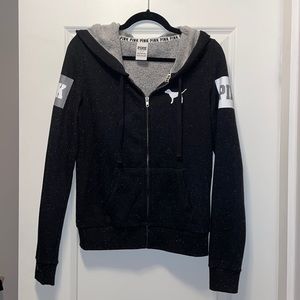 PINK VICTORIA’S SECRET FULL ZIP HOODIE